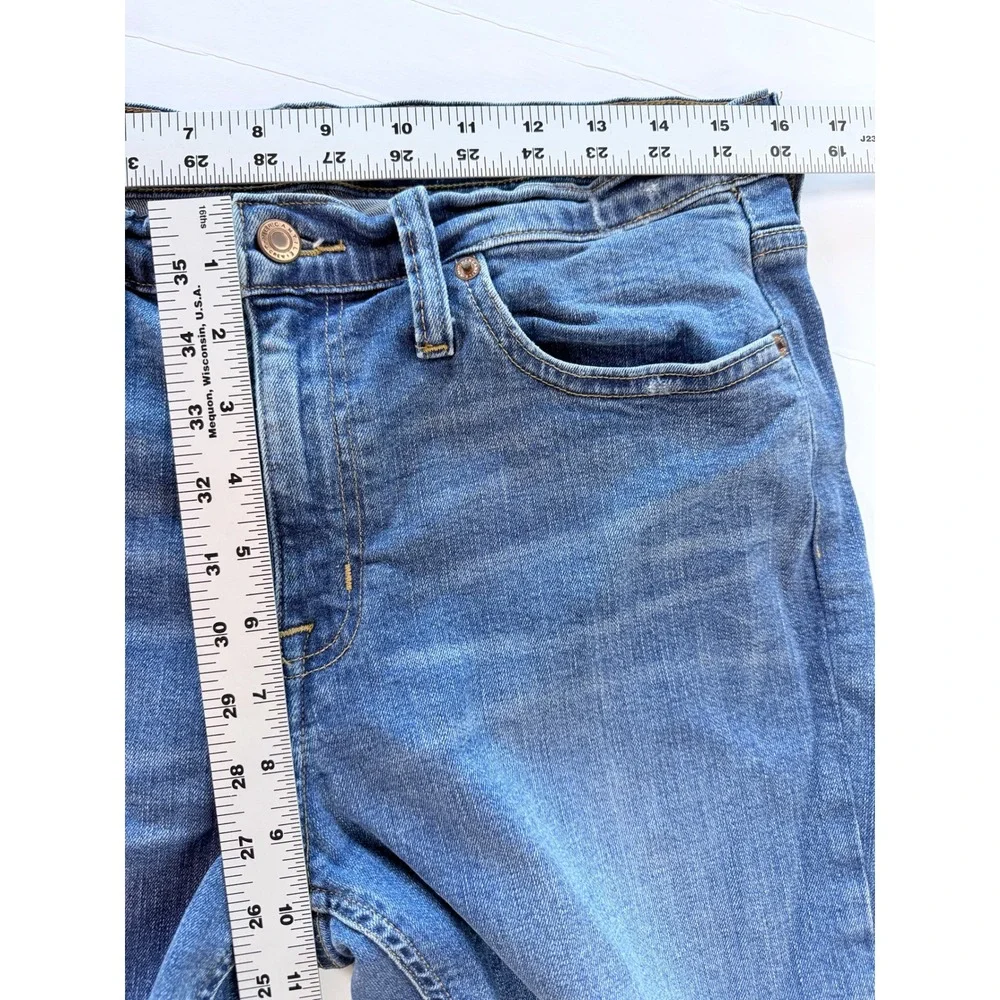 J.Crew Mercantile Jeans Women‎ 29 Blue Distressed Raw Hem High Rise